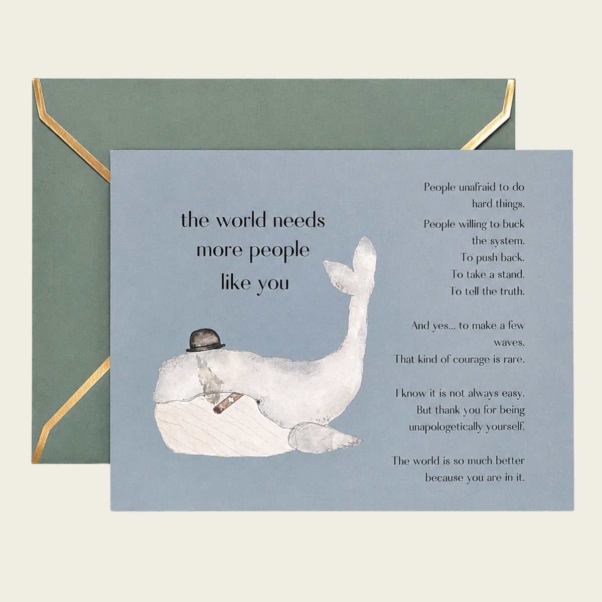 The Fearless Whale — People Like You Card