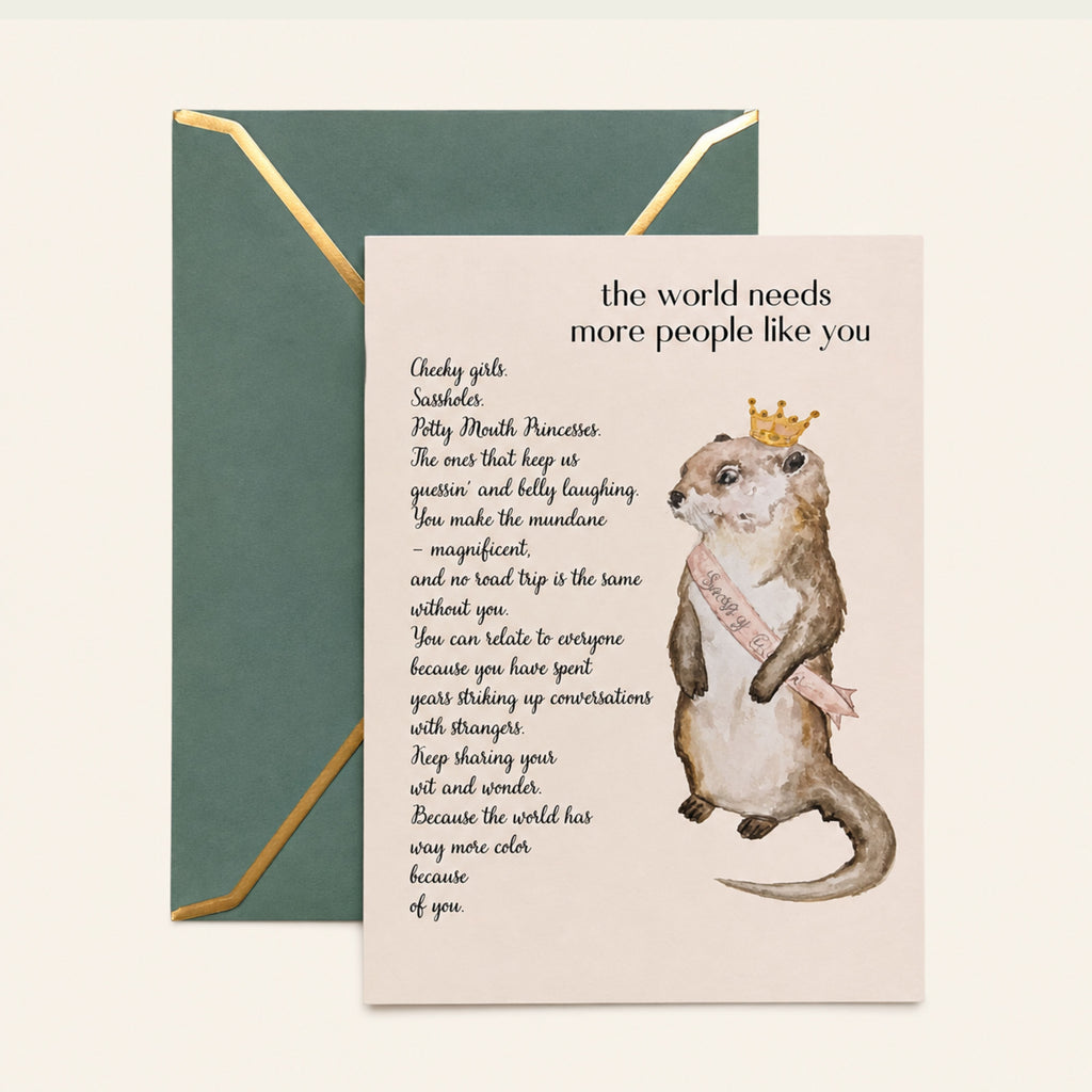 The Sassy Otter — People Like You Card