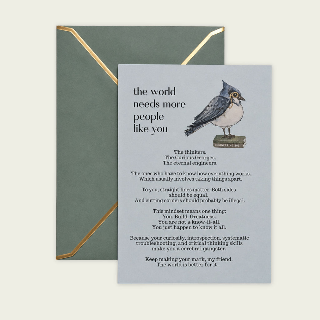 The Engineering Bluebird — People Like You Card