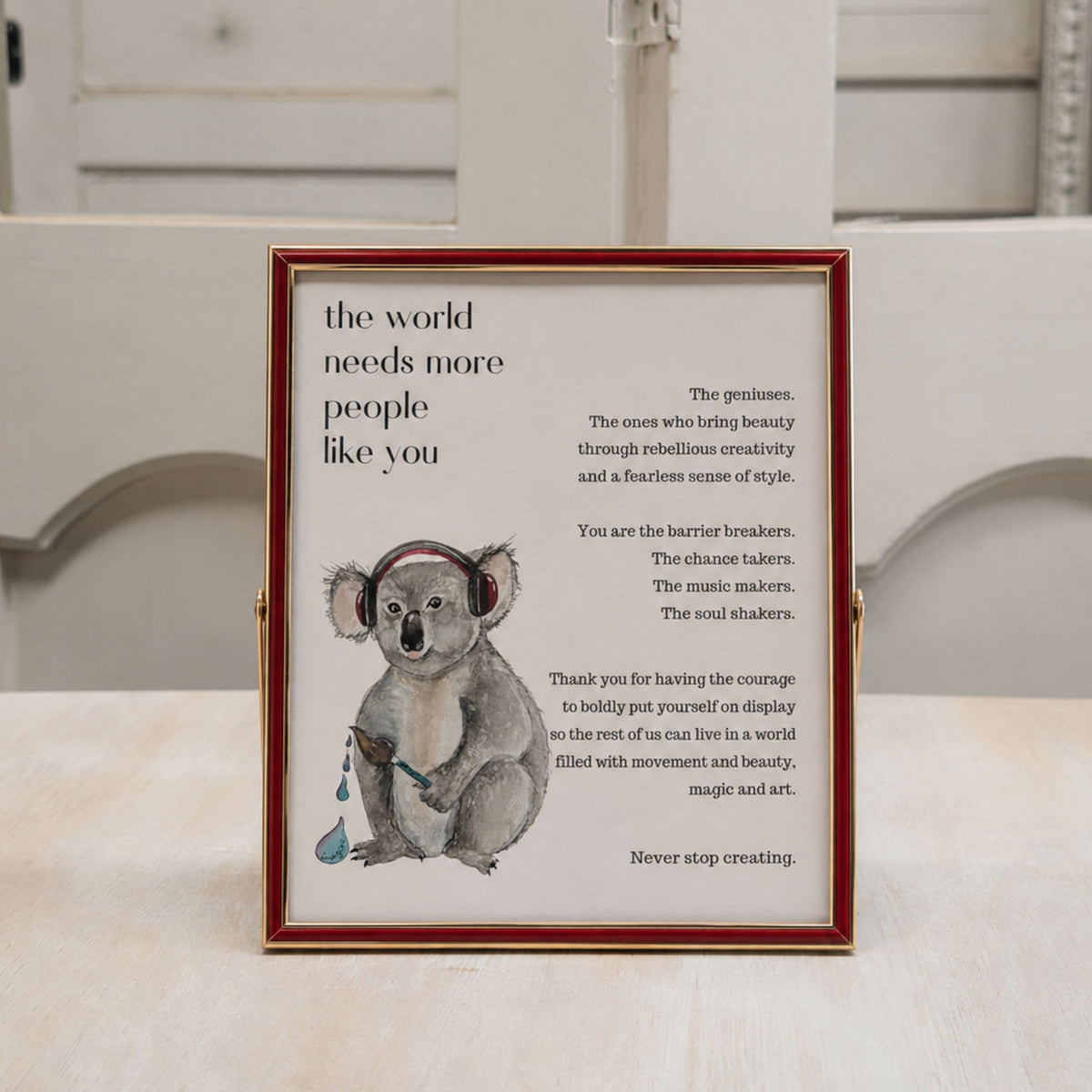 The Creative Koala — People Like You Card