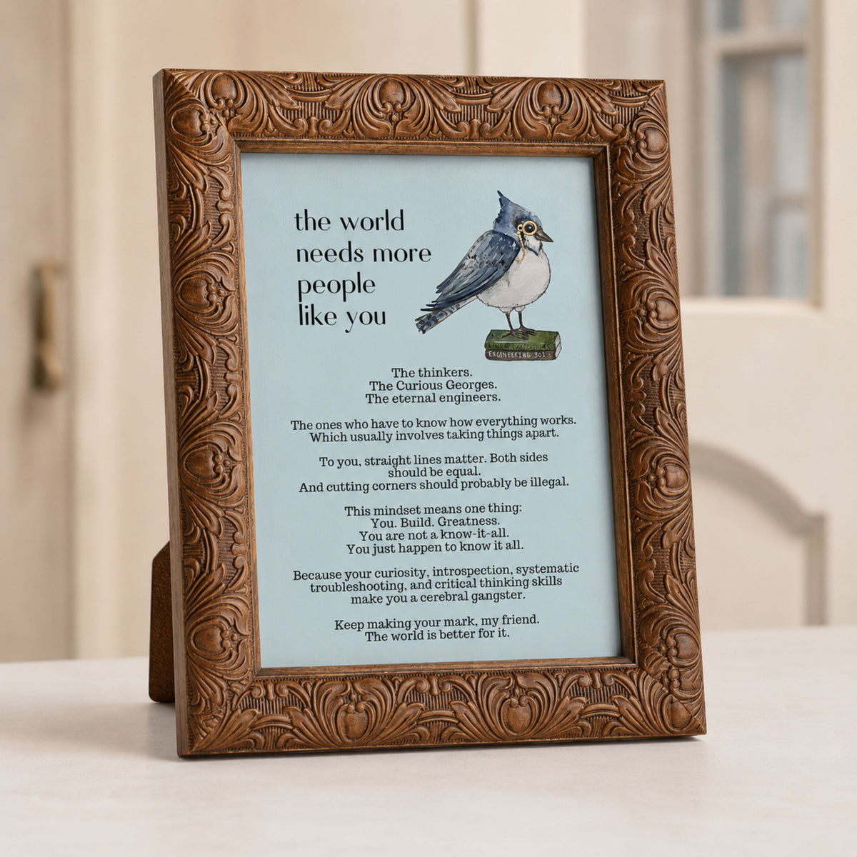 The Engineering Bluebird — People Like You Card