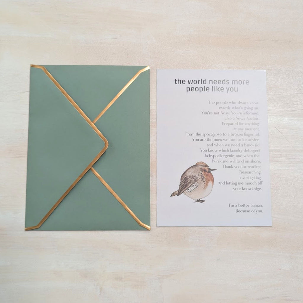 The Ready Robin — People Like You Card