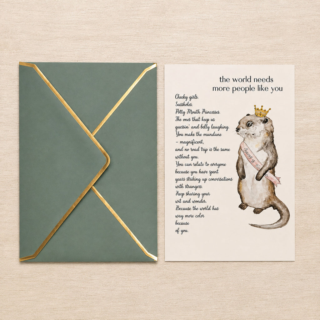 The Sassy Otter — People Like You Card