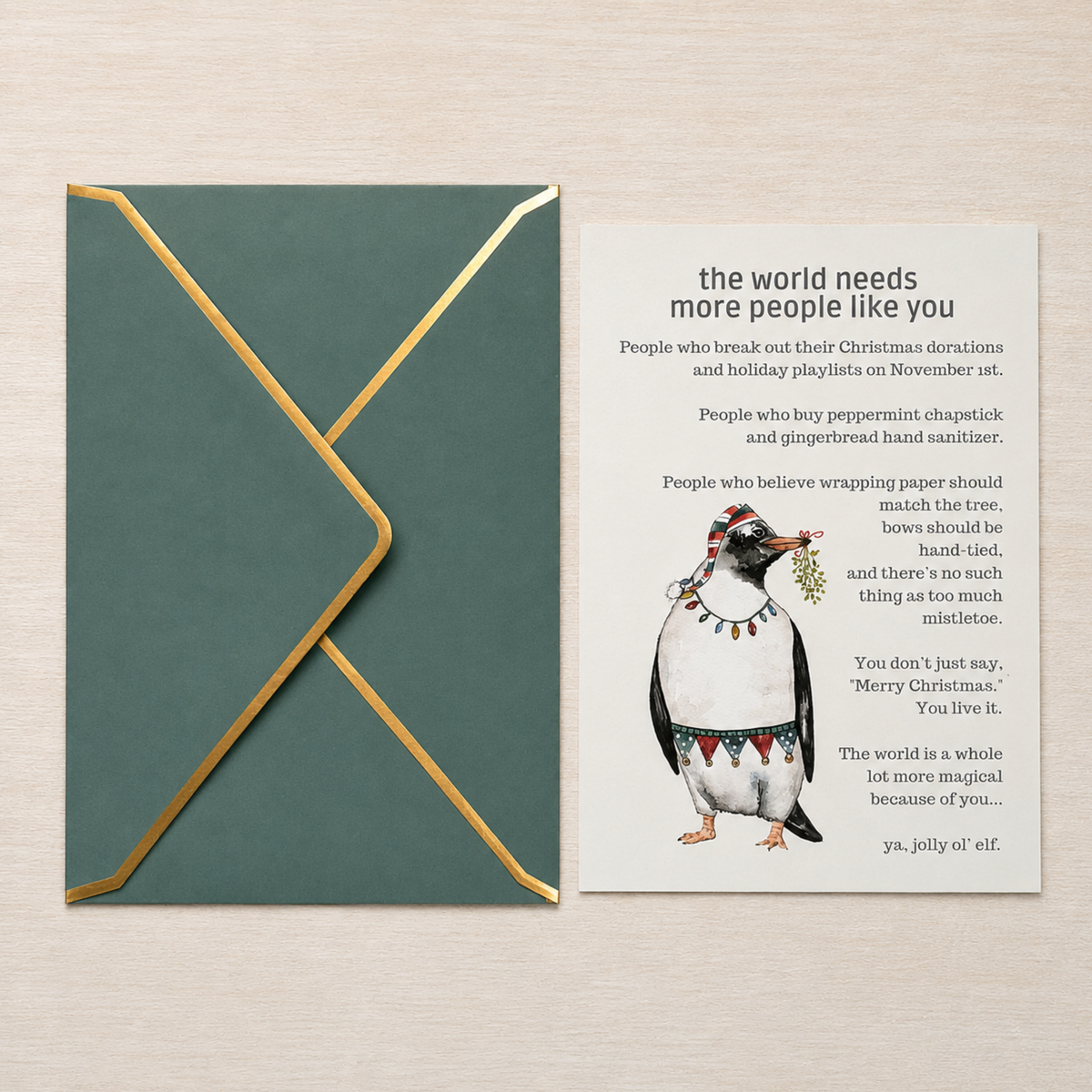 Penguin W. Griswold — People Like You Card
