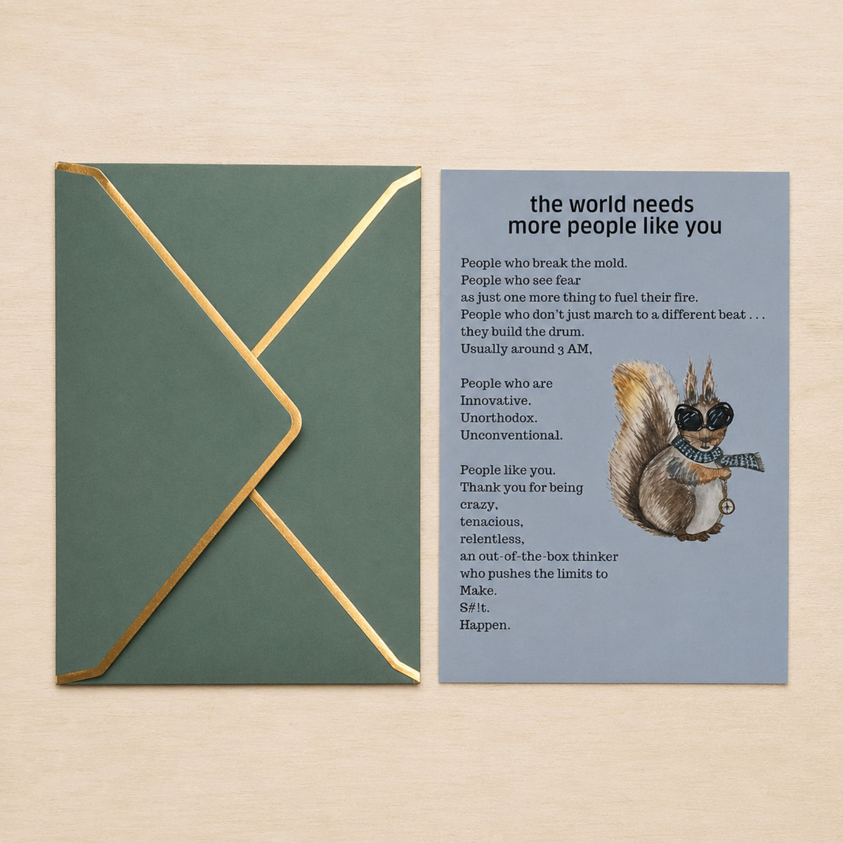 The Maverick Squirrel — People Like You Card