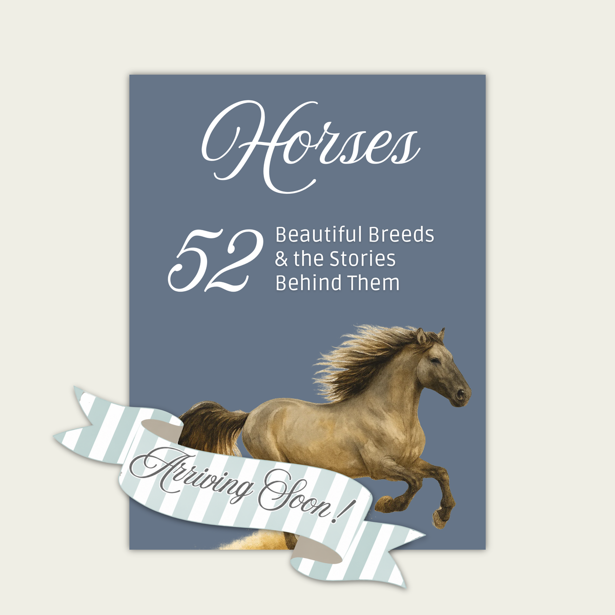 The 52 Collection - Horses. Acrylic Coffee Table Cards