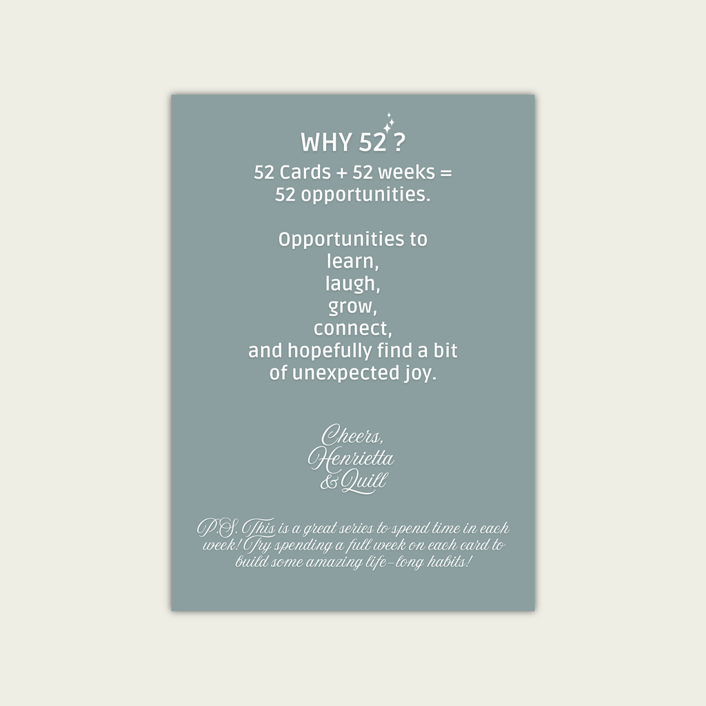 The 52 Collection - Oh Joy! Acrylic Coffee Table Cards