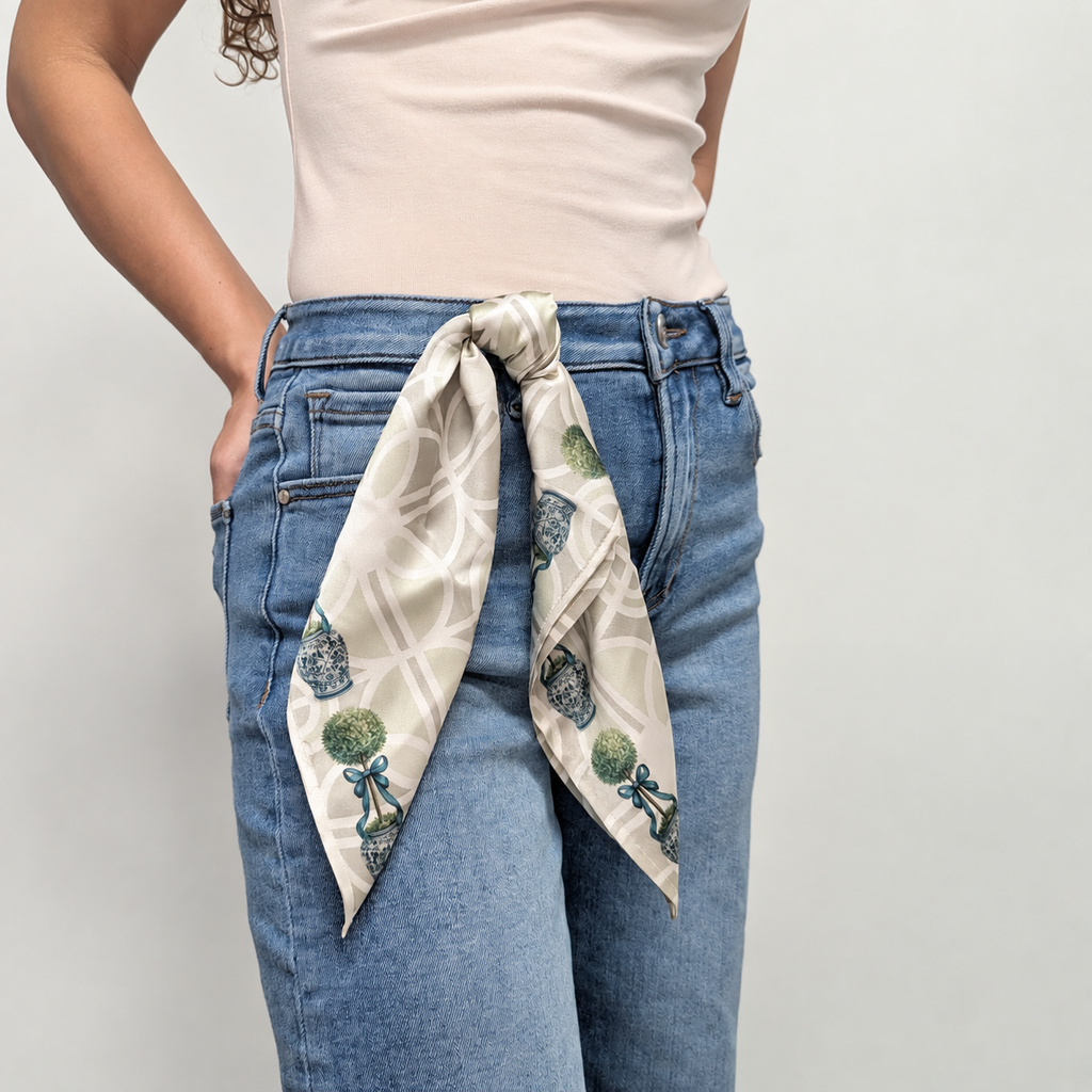 The English Garden Silk Scarf