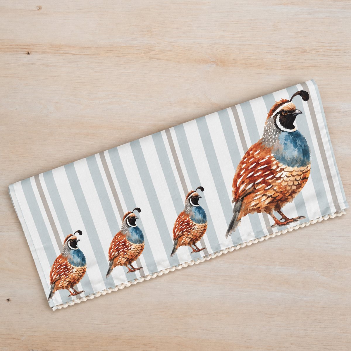 Proper Quails Hand Towel | Kitchen & Powder Room