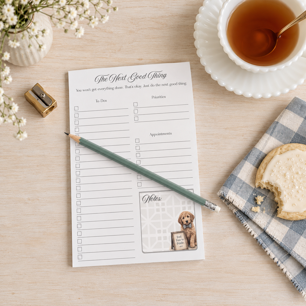 The Next Good Thing Notepad – Doodle Pup