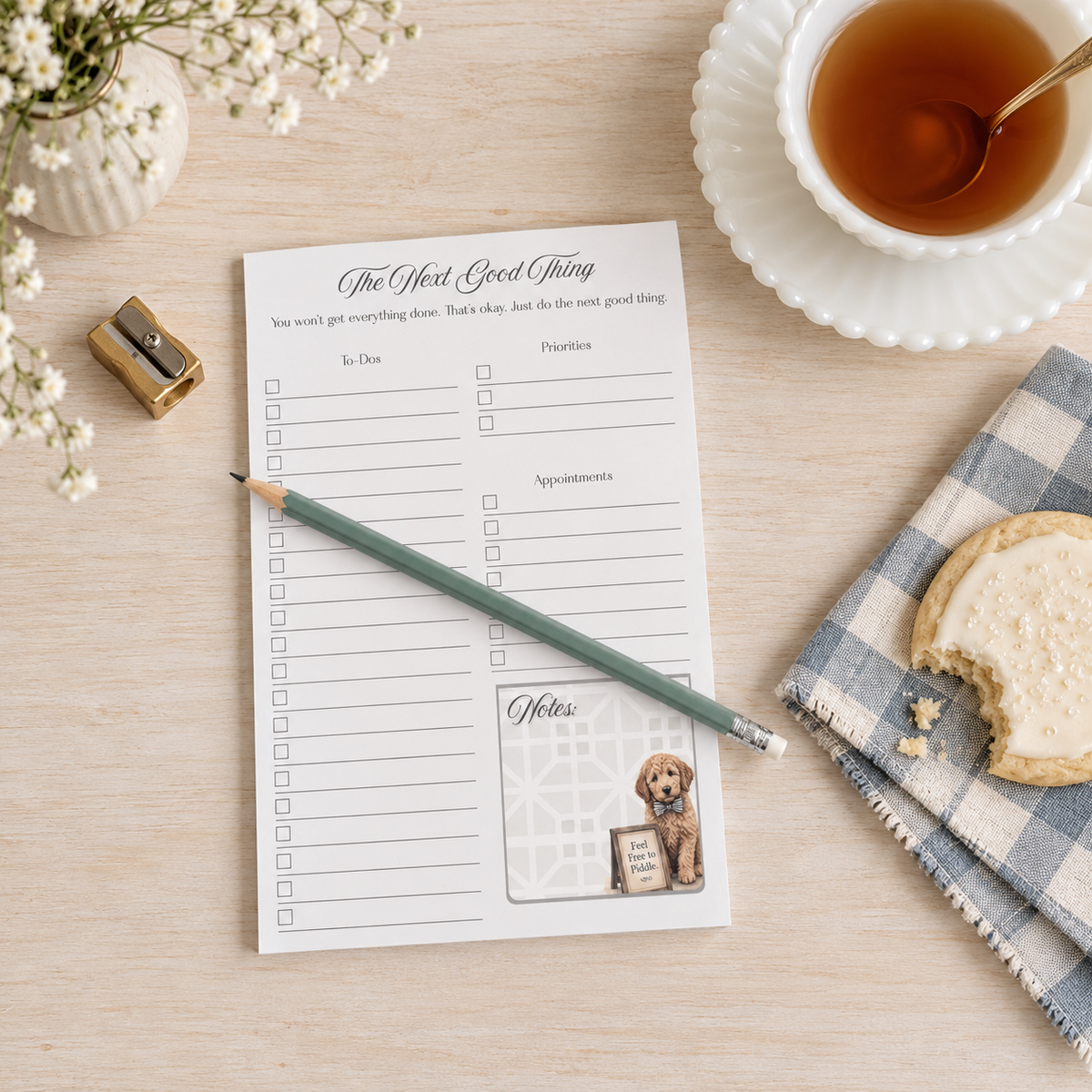 The Next Good Thing Notepad – Doodle Pup