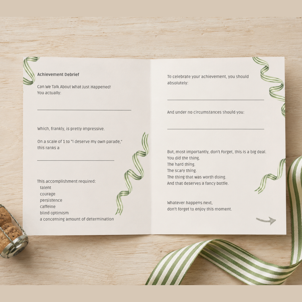 Blankety Blank Congrats Card. All the Things