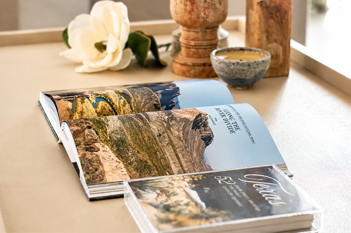 The 52 Collection - Texas. Acrylic Coffee Table Cards