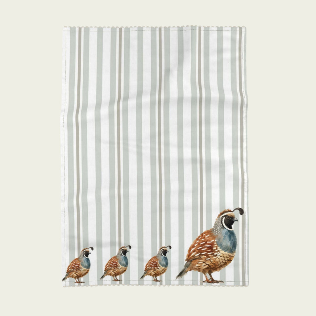 Proper Quails Hand Towel | Kitchen & Powder Room