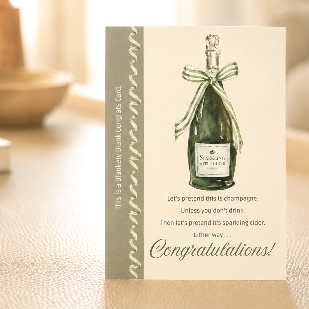 Blankety Blank Congrats Card. All the Things