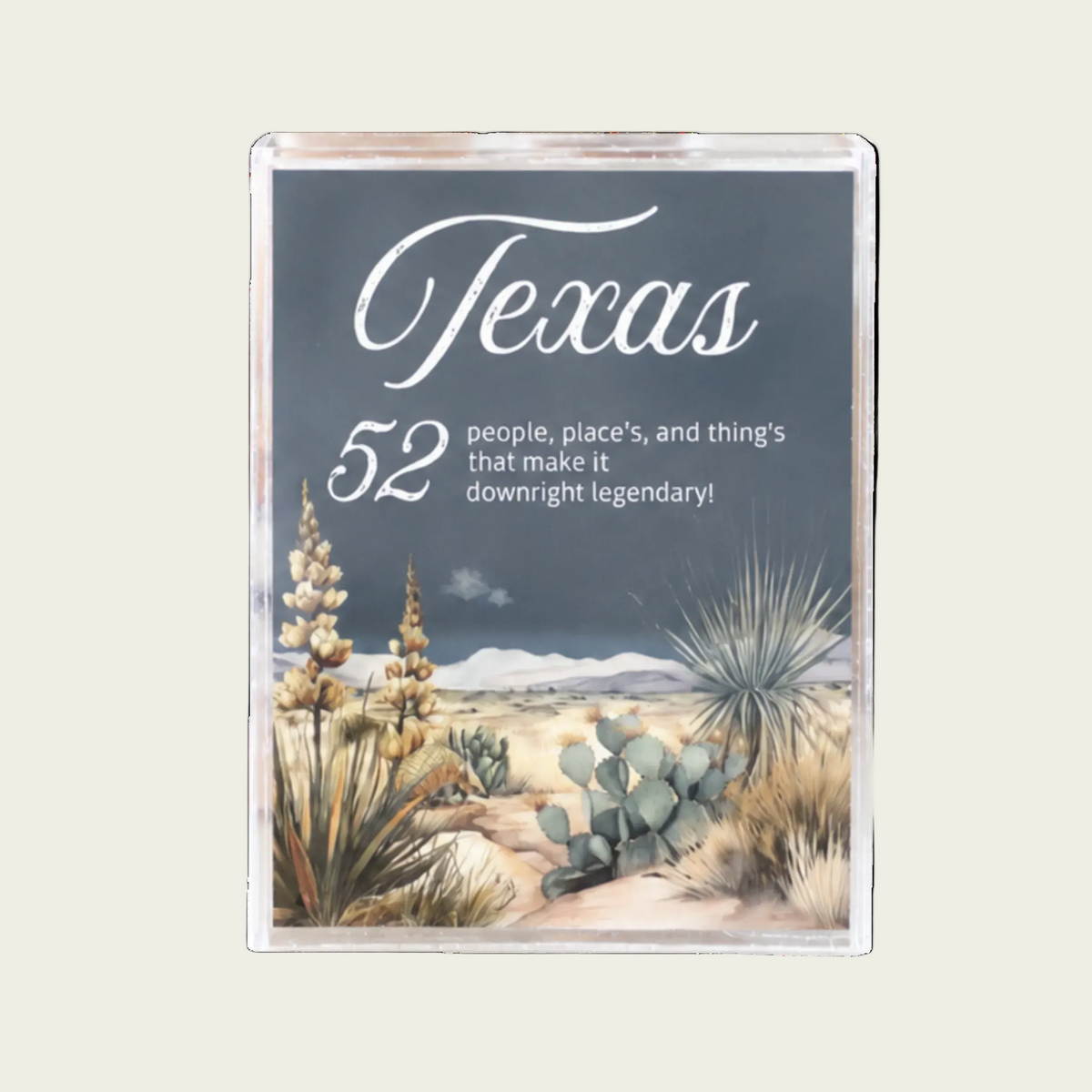The 52 Collection - Texas. Acrylic Coffee Table Cards